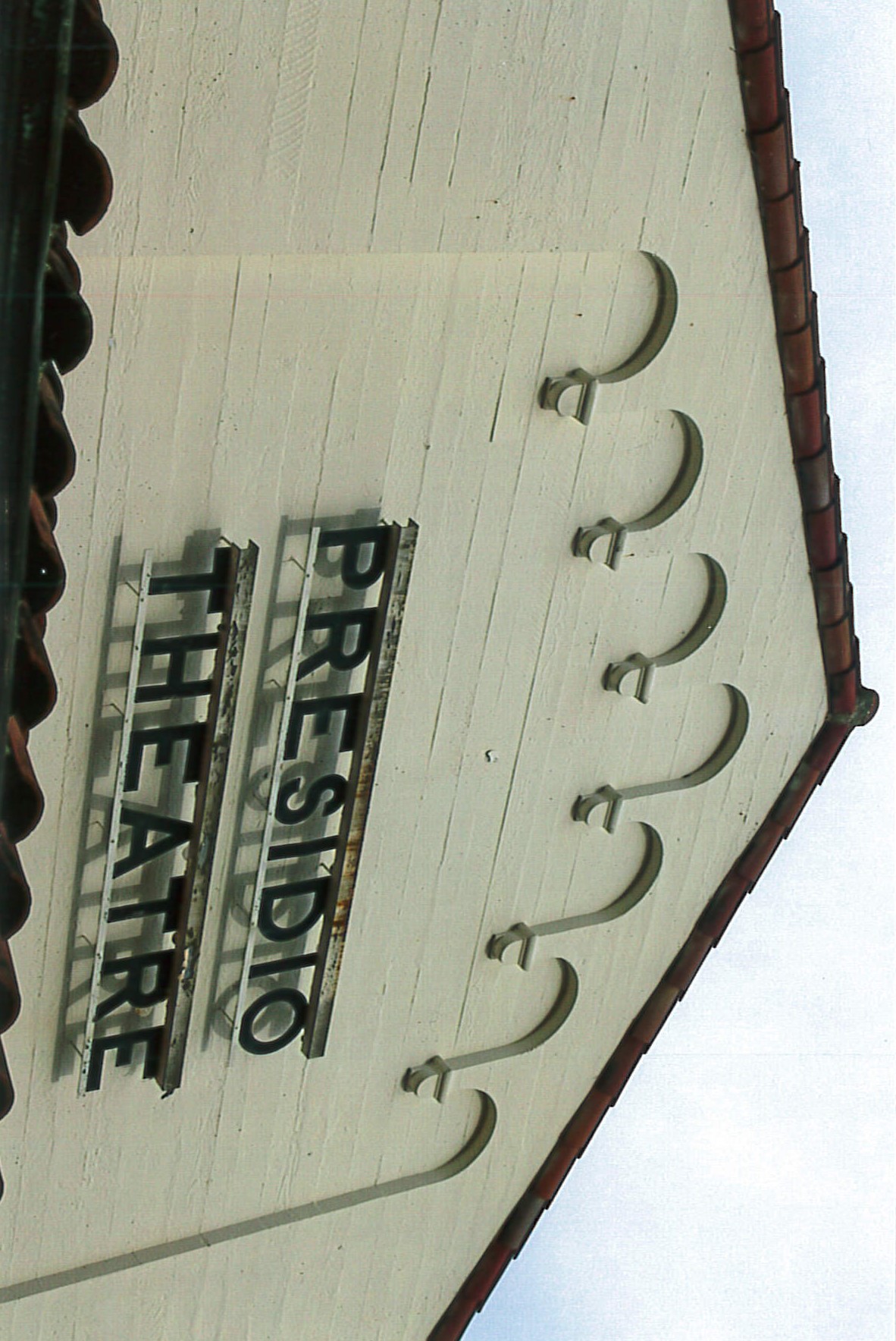 Before Presidio Sign close-up